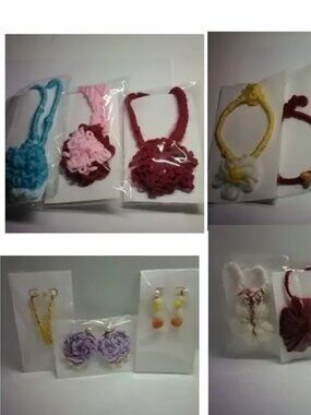 Earrings, bracelets and necklaces 12 pcs